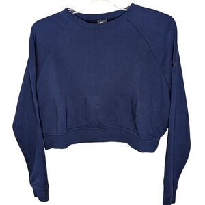 Embossed nike logo woman's cropped sweater size medium